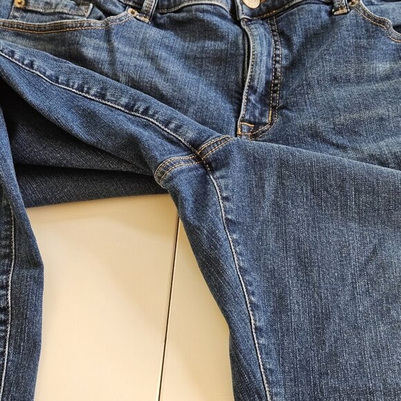 Torrid Jean Women 24S Short Blue Perfect Boyfriend Ankle Vintage Stretch Western - Picture 11 of 16